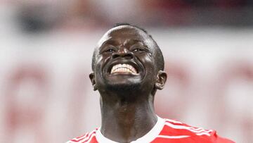 Sadio Mané, jugador del Bayern de Múnich, durante la final de la Supercopa alemana ante el RB Leipzig.