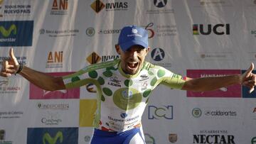 Mauricio Ortega, líder de la Vuelta a Colombia.