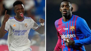 Vinicius y Demb&eacute;l&eacute;, dos estrellas que se cruzan en Arabia.