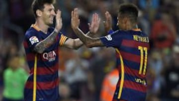 Messi y Neymar marcaron para el 4-1 del Barça sobre el Levante.
