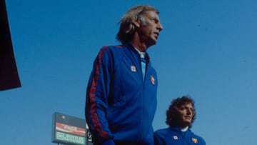 Menotti en su etapa como entrenador del Barcelona