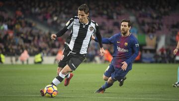 Sasa Lukic ante Leo Messi.