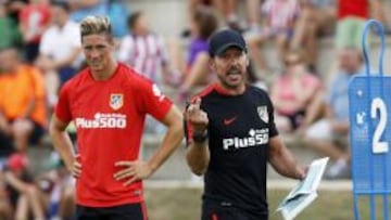 Simeone le pidió a Fernando Torres más gol en San Rafael