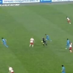 Barrios asiste en contundente goleada del Zenit al Spartak