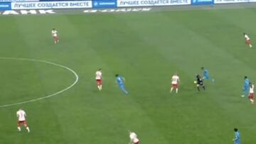 Barrios asiste en contundente goleada del Zenit al Spartak