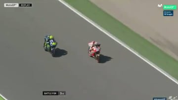 Pedrosa se quejó de una acción de Rossi: "No estuvo bien"