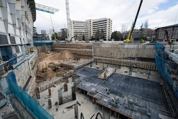 Nuevas imágenes: las obras del estadio Santiago Bernabéu avanzan a buen ritmo