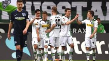 El Gladbach golea al Hertha y entra en puestos de Champions