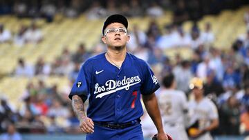 Dodgers pitcher Julio Urias at Dodger Stadium.