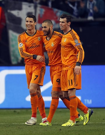 Cristiano Ronaldo (51 goles), Karim Benzema (24 goles ) y Gareth Bale (22 goles)
