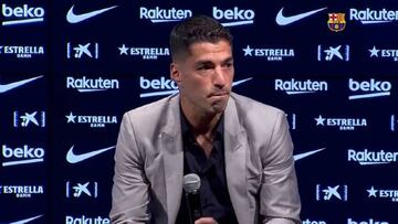 Suárez breaks down in tears at Barcelona farewell