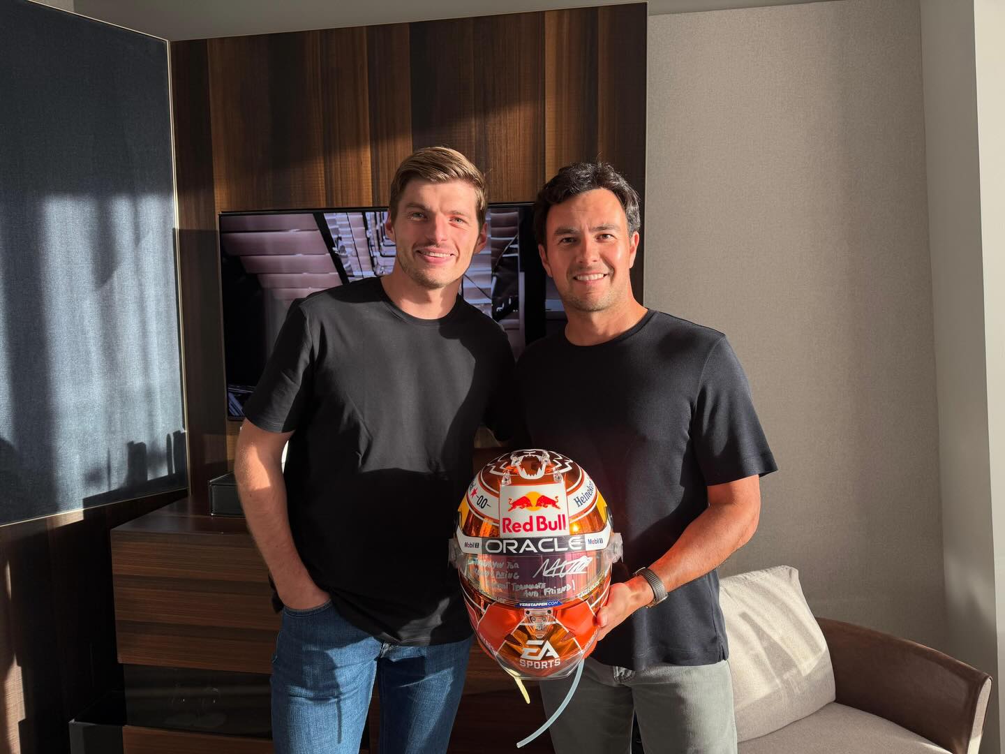 Verstappen y Sergio Pérez.