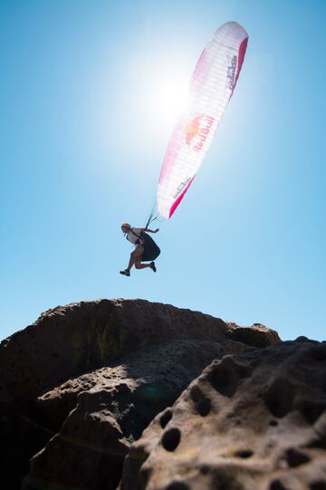 Bicho Carrera performs during a photo shoot at Maitencillo beach, regiï¿½n de Valparaiso, Chile on January 17, 2021 // Nicolas Gantz / Red Bull Content Pool // SI202104060402 // Usage for editorial use only //