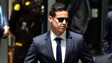 El centrocampista colombiano del Real Madrid, James Rodríguez.