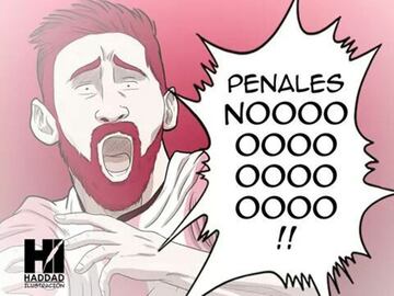 El discreto empate de Argentina ante Islandia provocó una larga lista de creaciones en las redes sociales, donde el 10 fue el gran protagonista.