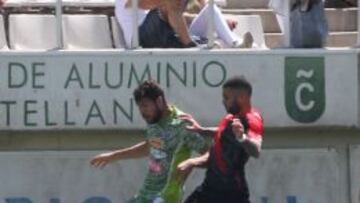 Aridai, en un partido con L'Hospitalet.