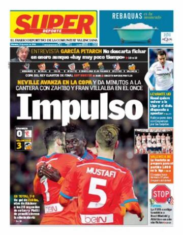 Portadas de la prensa mundial