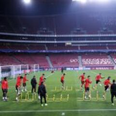 El Atlético de Madrid volvió a tomar notas del estadio Da Luz
