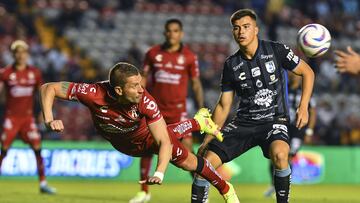 during the game Queretaro vs Atlas, corresponding to Round 05 of the Torneo Apertura 2023 of the Liga BBVA MX, at La Corregidora Stadium, on August 30, 2023.
<br><br>
durante el partido Queretaro vs Atlas, correspondiente a la Jornada 05 del Torneo Apertura 2023 de la Liga BBVA MX, en el Estadio La Corregidora, el 30 de Agosto