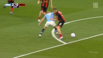 Vean lo que se viene: la acción de Huijsen contra Haaland para quitarle tiempo y espacio