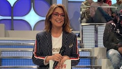 To&ntilde;i Moreno durante un programa de &#039;Mujeres y Hombres y Viceversa&#039; con ella como presentadora.