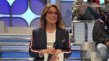 Toñi Moreno durante un programa de 'Mujeres y Hombres y Viceversa' con ella como presentadora.
