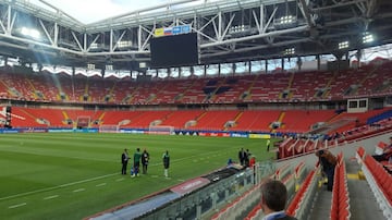 El Spartak Arena de Moscú, por dentro.