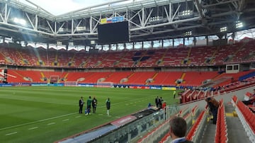 El Spartak Arena de Moscú, por dentro. 