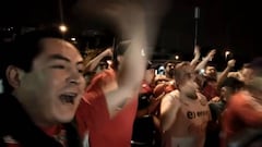 El notable ambiente de los hinchas chilenos en el Morumbí