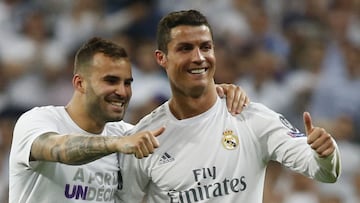 Jes&eacute; Rodr&iacute;guez y Cristiano Ronaldo.