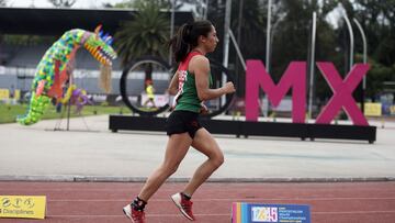 Mayan Oliver durante una competencia en la CDMX