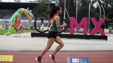 Mayan Oliver durante una competencia en la CDMX