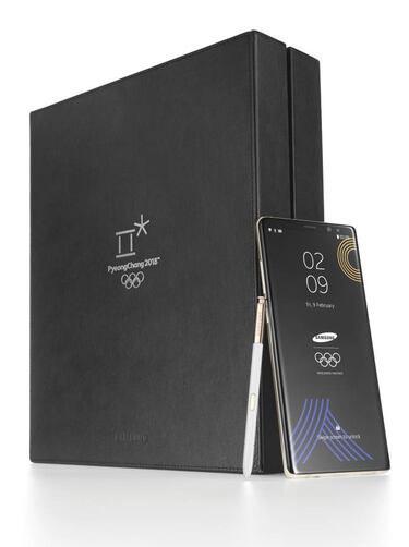 Así es el Samsung Galaxy Note 8 de los Juegos Olímpicos de Invierno 2018