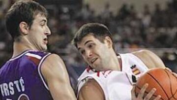 <b>DURO. </b>Felipe Reyes representa a la nueva generación de España, que le tiene tomada la medida a Serbia.