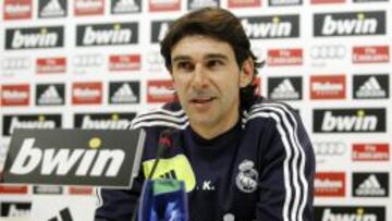 El segundo entrenador del Real Madrid, Aitor Karanka, fue el encargado de atender a los medios de comunicaci&oacute;n al t&eacute;rmino del derbi.