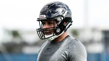 El linebacker mexicano y otros seis jugadores internacionales serán vistos este lunes por visores de los 32 equipos de la NFL.