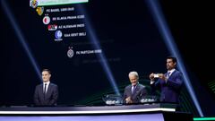 ISTANBUL, TURKEY - AUGUST 26: Special guest, Volkan Demirel draws out the card of Villarreal CF during the UEFA Europa Conference League 2022/23 Group Stage Draw on August 26, 2022 in Istanbul, Turkey. (Photo by Joosep Martinson - UEFA/UEFA via Getty Images)