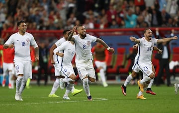 Las mejores imágenes del triunfo de la Roja ante Portugal