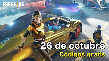 Códigos Free Fire de hoy 26 de octubre de 2021