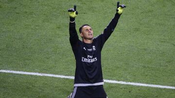 Keylor, en la tanda de penaltis.
