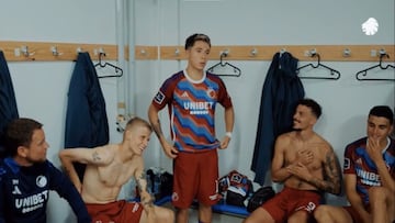 Rodrigo Huescas ya es un referente en el vestidor del Copenhague