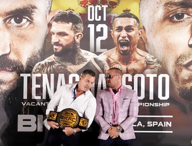 Conor Mcgregor, protagonista de la rueda prensa en el Hotel Hard Rock, presentando la velada de Bare Knuckle Fighting Championship (BKFC) entre Franco Tenaglia y Tony Soto.