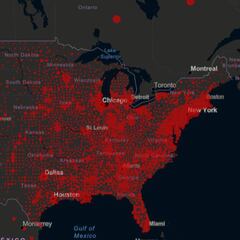 Mapa de casos y muertos por estados de coronavirus en USA; 25 de mayo