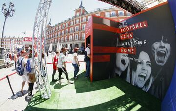 Ambiente de Champions en las calles de Madrid