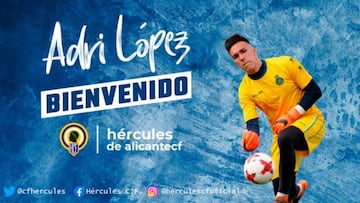 Adri López llega cedido al Hércules
