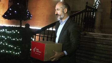 El presidente del Athletic, Aitor Elizegi, en Ibaigane.
