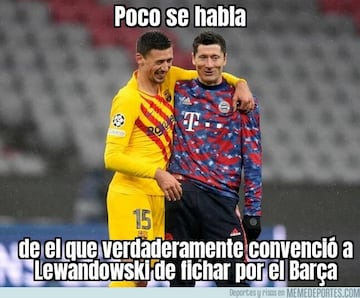 Lewandowski, protagonista de los memes más divertidos de la semana deportiva