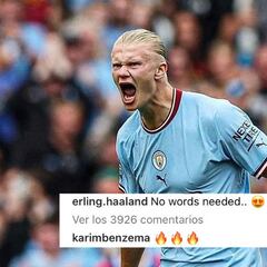 Benzema ‘coquetea’ con Haaland