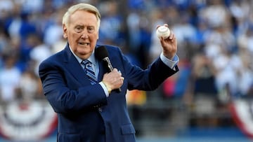 La voz más legendaria en la existencia de las Grandes Ligas ha fallecido. Trabajó 67 años para los Dodgers y narró 25 Series Mundiales.