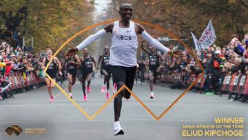 Kipchoge repite como atleta del año por bajar de dos horas